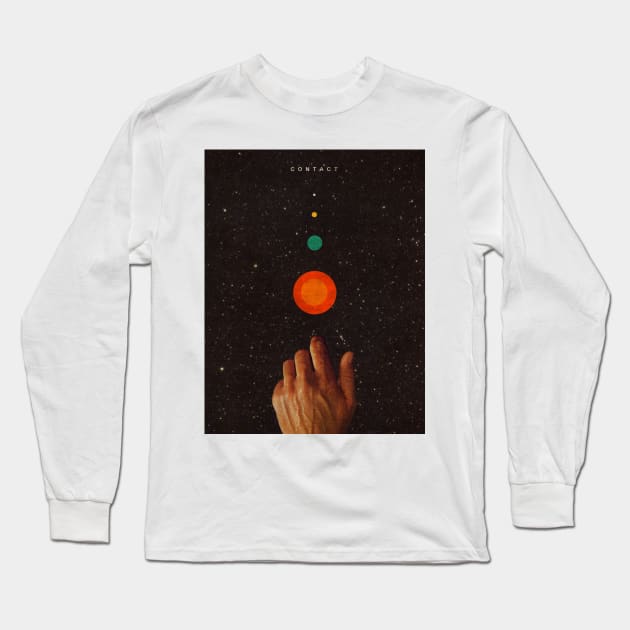 Contact Long Sleeve T-Shirt by FrankMoth